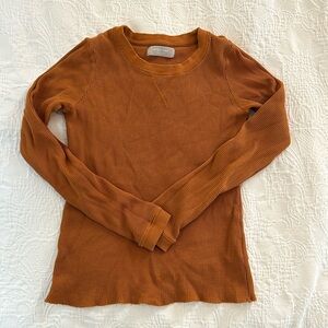 Everlane organic cotton waffle long sleeve tee